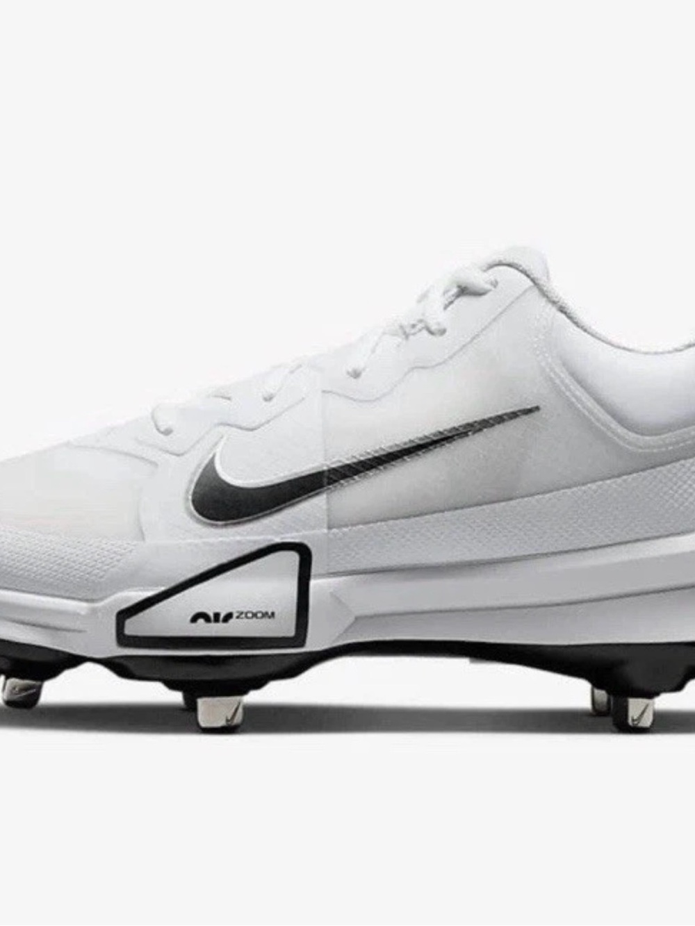 Nike Force Zoom Trout 9 Pro Men’s Baseball Cleats White Black FB2907-102 - 11